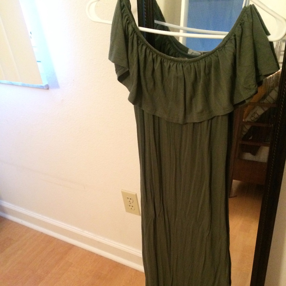 Olive Green Maxi dress